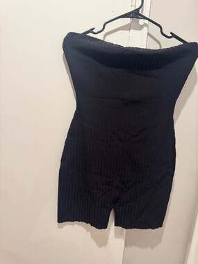 Meshki Ginny Strapless Knitted Playsuit Size XL